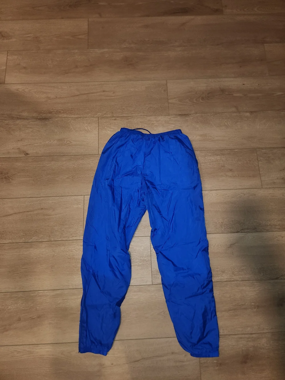 Vintage Y2K 90s Nike Blue Insulated Cotton Lined Blue Track Pants Men Size Large